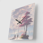 Wall-Uhr Quadratische Wanduhr (Winkel)