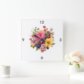 Wall-Uhr Quadratische Wanduhr (Zuhause)