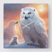 Wall-Uhr Quadratische Wanduhr (Vorderseite)