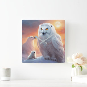 Wall-Uhr Quadratische Wanduhr