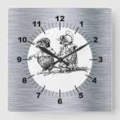 Wall-Uhr Quadratische Wanduhr (Vorderseite)