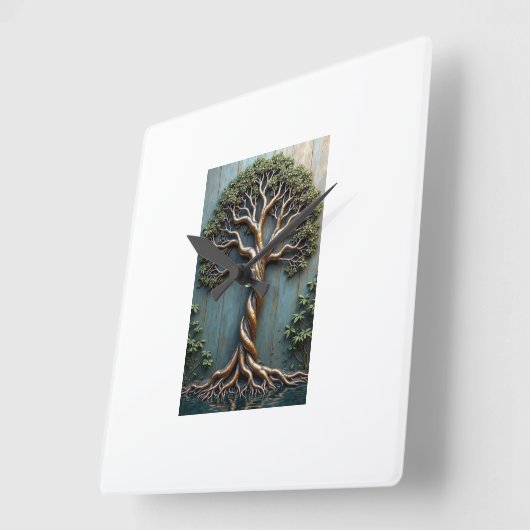 Wall-Uhr Quadratische Wanduhr (Winkel)