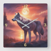 Wall-Uhr Quadratische Wanduhr (Vorderseite)