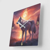 Wall-Uhr Quadratische Wanduhr (Winkel)