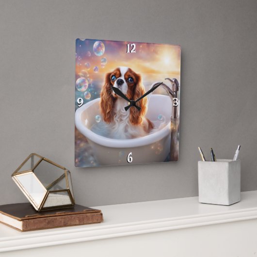 Wall-Uhr Quadratische Wanduhr (Büro)