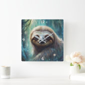 Wall-Uhr Quadratische Wanduhr (Zuhause)