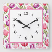 Wall-Uhr Quadratische Wanduhr (Vorderseite)