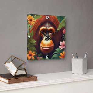 Wall-Uhr Quadratische Wanduhr