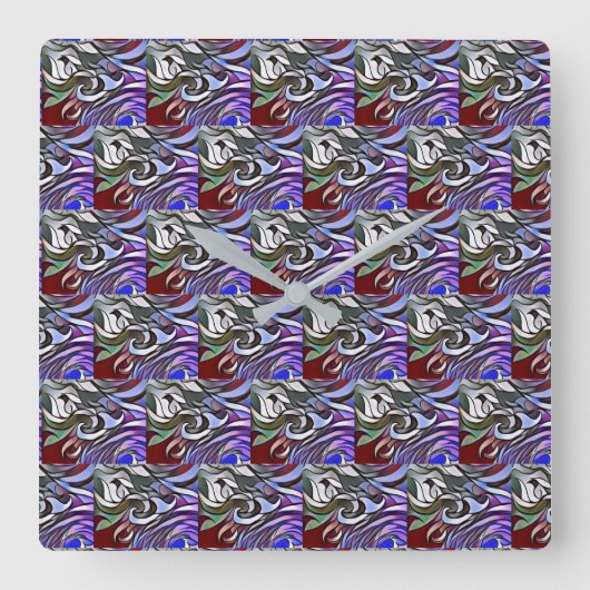 Wall-Uhr Quadratische Wanduhr (Vorderseite)