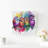 Wall-Uhr Quadratische Wanduhr (Zuhause)