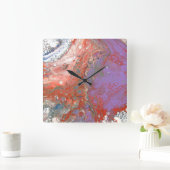 Wall-Uhr Quadratische Wanduhr (Zuhause)