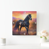 Wall-Uhr Quadratische Wanduhr (Zuhause)