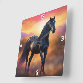 Wall-Uhr Quadratische Wanduhr (Winkel)