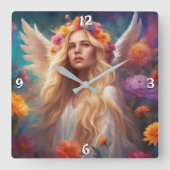 Wall-Uhr Quadratische Wanduhr (Vorderseite)