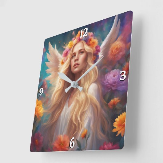 Wall-Uhr Quadratische Wanduhr (Winkel)