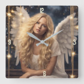 Wall-Uhr Quadratische Wanduhr (Vorderseite)