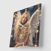 Wall-Uhr Quadratische Wanduhr (Winkel)