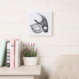 Wall-Uhr Quadratische Wanduhr