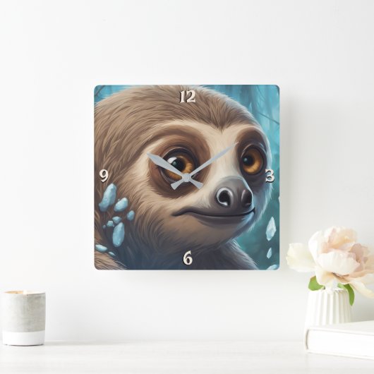 Wall-Uhr Quadratische Wanduhr (Zuhause)