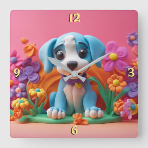 Wall-Uhr Quadratische Wanduhr