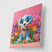 Wall-Uhr Quadratische Wanduhr (Winkel)