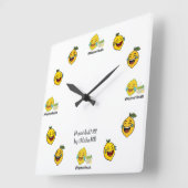 Wall-Uhr Quadratische Wanduhr (Winkel)