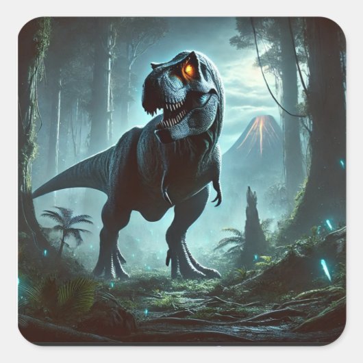 Wall-Uhr Quadratischer Aufkleber (Vorderseite)