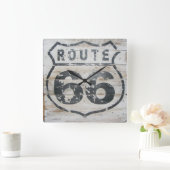 Wall-Uhr, Route 66 Quadratische Wanduhr (Zuhause)