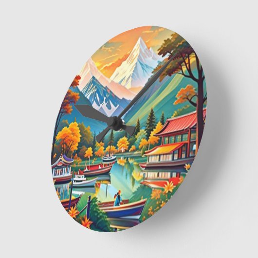 Wall-Uhr Runde Wanduhr (Winkel)