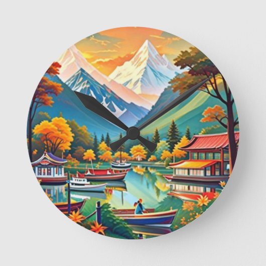 Wall-Uhr Runde Wanduhr (Vorderseite)