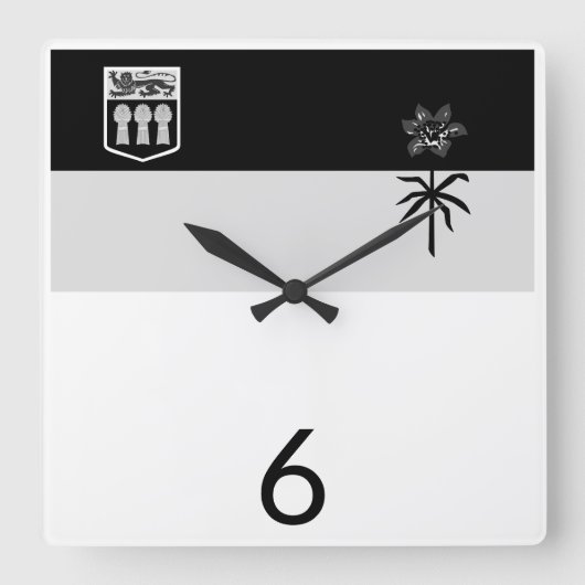 Wall-Uhr - Saskatchewan Quadratische Wanduhr (Vorderseite)