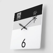 Wall-Uhr - Saskatchewan Quadratische Wanduhr (Winkel)