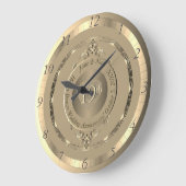 Wall-Uhr zum 19. und 8. Bronze-Jubiläum Große Wanduhr (Winkel)