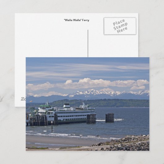 Walla Walla Ferry Postkarte (Vorne/Hinten)