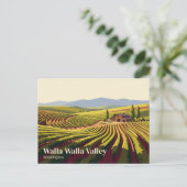 Walla Walla Valley USA Postkarte (Stehend Vorderseite)
