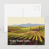 Walla Walla Valley USA Postkarte (Vorne/Hinten)