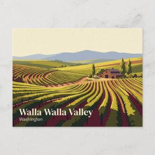 Walla Walla Valley USA Postkarte
