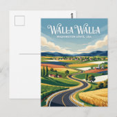 Walla Walla Valley USA Postkarte (Vorne/Hinten)