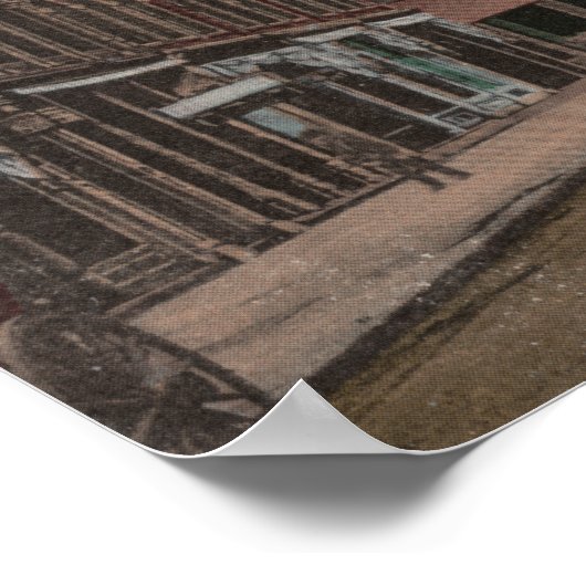 Walla Walla, WA - Blick auf Main St. Poster (Ecke)