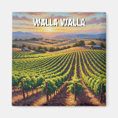 Walla Walla Washington Travel Magnet (Vorne)