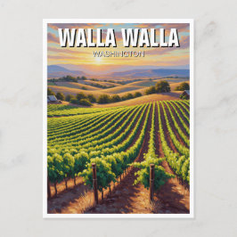 Walla Walla Washington Travel Postkarte