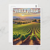 Walla Walla Washington Travel Postkarte (Vorne/Hinten)