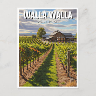 Walla Walla Washington Travel Postkarte