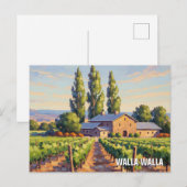 Walla Walla Washington Travel Postkarte (Vorne/Hinten)