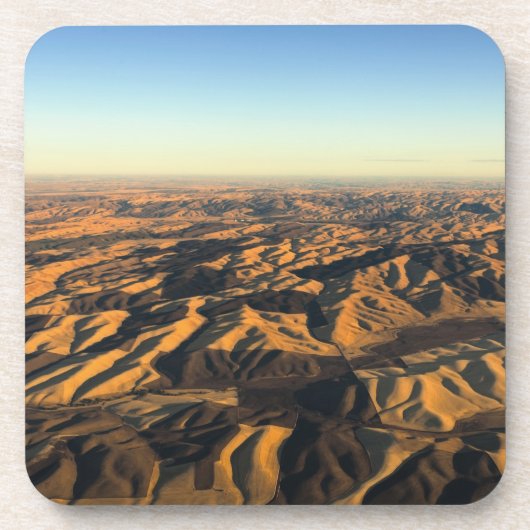 Walla Walla wine country from aloft Getränkeuntersetzer (Vorderseite)