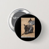 Wallabies Nature Lovers Fürteventura Vertical Sti Button (Vorne & Hinten)