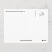 Wallabische Felsen Postkarte (Rückseite)