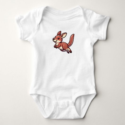 Wallaby Appreciation Baby Strampler (Vorderseite)