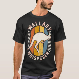 Wallaby-Flüsterer Vintage Retro Tierliebe  T-Shirt