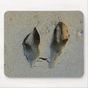 Wallaby Footprints in Sand Mousepad